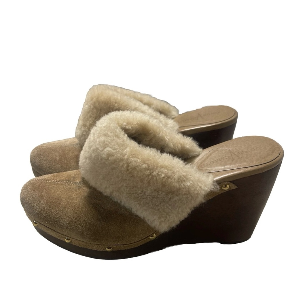 Vince Camuto Cream Shearling Lined Footwear